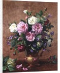 Roses in a Rose-Enamelled Vase, 1995 by Albert Williams