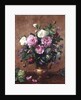 Roses in a Rose-Enamelled Vase, 1995 by Albert Williams