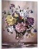 PB/321 Rhododendrons, Azaleas and Columbine in a Glass Vase by Albert Williams