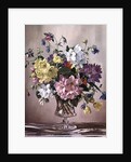 PB/321 Rhododendrons, Azaleas and Columbine in a Glass Vase by Albert Williams