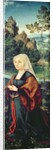 Wife of a donor kneeling by a river by Joos van Cleve
