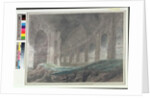 Interior of the Lower Ambulatory of the Colosseum, Rome, 1778 by John Robert Cozens