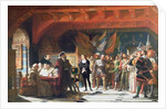 Francis de Bonnivard the Prisoner of Chillon, brought before the Duke of Savoy in 1530, 1870 by Jules Hippolyte Ravel