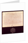 Letters of Patent granted to the Worshipful Company of Drapers, 1438-9 by English School