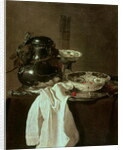 Still Life with a Pewter Flagon and Two Ming Bowls, 1651 by Jan Jansz Treck