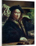 Portrait of a gentleman wearing a beret by Parmigianino