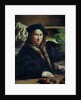 Portrait of a gentleman wearing a beret by Parmigianino