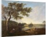 Italian River Scene with Figures by Richard Wilson