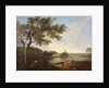 Italian River Scene with Figures by Richard Wilson