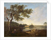 Italian River Scene with Figures by Richard Wilson