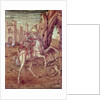 St. George and the Dragon, scene from the predella panel of the 'Madonna della Rondine' altarpiece, after 1490 by Carlo Crivelli