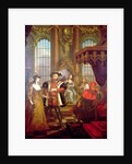 Henry VIII introducing Anne Boleyn at court by William Hogarth (after)