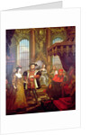 Henry VIII introducing Anne Boleyn at court by William Hogarth (after)