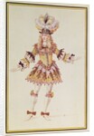 Costume design for male dancer, c.1660 by Henry Gissey