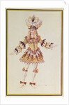 Costume design for male dancer, c.1660 by Henry Gissey