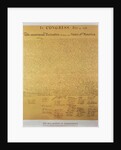 Declaration of Independence of the 13 United States of America of 1776, 1823 by American School