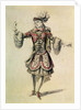 Costume design for a male dancer, c.1681 by Jean Derain