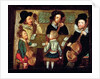 Musicians at Wadley House by English School