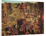 Kermesse with Theatre and Procession by Pieter the Younger Brueghel
