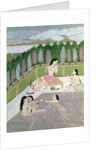 Girls Bathing, Pahari Style, Kangra School, Himachel Pradesh, 18th century by Indian School