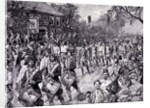 The Continental Army Marching Down the Old Bowery, New York, 25th November 1783 by Howard (after) Pyle