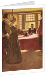 Mary Dyer Brought Before Governor Endicott by Howard (after) Pyle