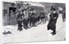 The Puritan Governor Interrupting the Christmas Sports by Howard Pyle