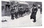 The Puritan Governor Interrupting the Christmas Sports by Howard Pyle