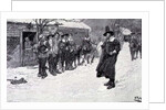 The Puritan Governor Interrupting the Christmas Sports by Howard Pyle