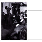 Anne Hutchinson Preaching in her House in Boston, 1637 by Howard (after) Pyle