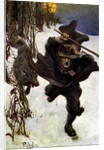 Once it Chased Doctor Wilkinson into the Very Town Itself by Howard Pyle