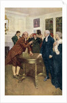 A Committee of Patriots Delivering an Ultimatum to a King's Councillor by Howard (after) Pyle