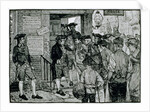The Mob Attempting to Force a Stamp Officer to Resign, from Harper's Magazine, 1882 by Howard (after) Pyle