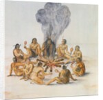 Indians round a Fire by John White