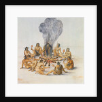Indians round a Fire by John White