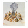 Indians round a Fire by John White