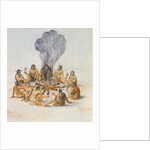 Indians round a Fire by John White