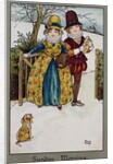 Sunday Morning, Victorian card by Florence Hardy