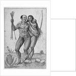 Brazilian Indian Man, Woman and Child by John White