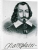 Samuel de Champlain illustration from Volume IV of 'Narrative and Critical History of America', 1886 by English School