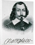 Samuel de Champlain illustration from Volume IV of 'Narrative and Critical History of America', 1886 by English School
