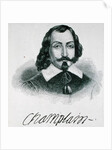Samuel de Champlain illustration from Volume IV of 'Narrative and Critical History of America', 1886 by English School
