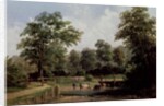 Landscape with cows, 19th century by Alfred Vickers