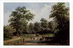 Landscape with cows, 19th century by Alfred Vickers