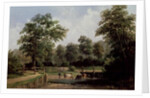 Landscape with cows, 19th century by Alfred Vickers