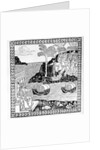 The Landing of Christopher Columbus , from Vol II of 'The Narrative and Critical History of America', edited by Justin Winsor, London, 1886 by English School