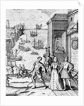 Parting of Columbus with Ferdinand and Isabella by Theodor de (after) Bry