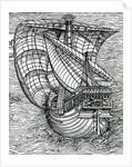 Ship of Columbus' Time by English School