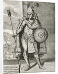 Portrait of Montezuma II from 'The Narrative and Critical History of America', edited by Justin Winsor, London, 1886 by English School