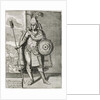 Portrait of Montezuma II from 'The Narrative and Critical History of America', edited by Justin Winsor, London, 1886 by English School